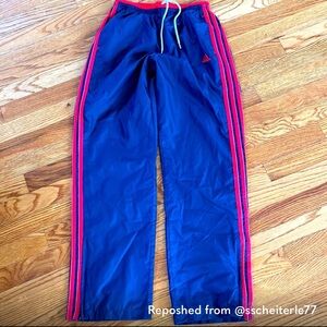 adidas vintage y2k Red and Blue Track Pants